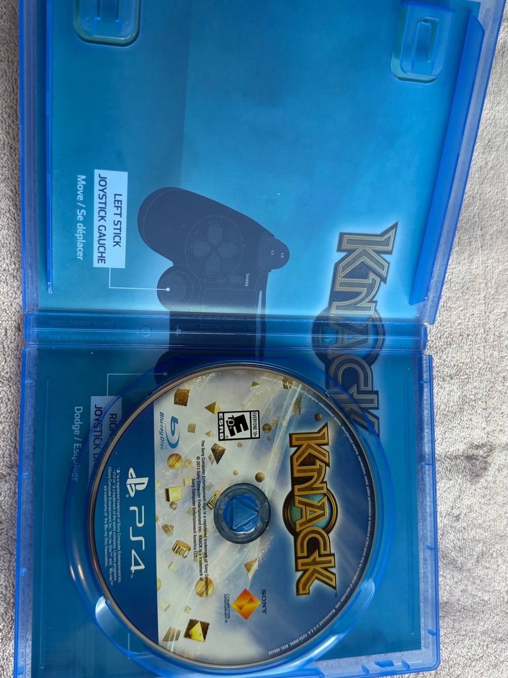 Sony Knack PS4 Game - Blue and Gold Cover - Picture 3 of 3